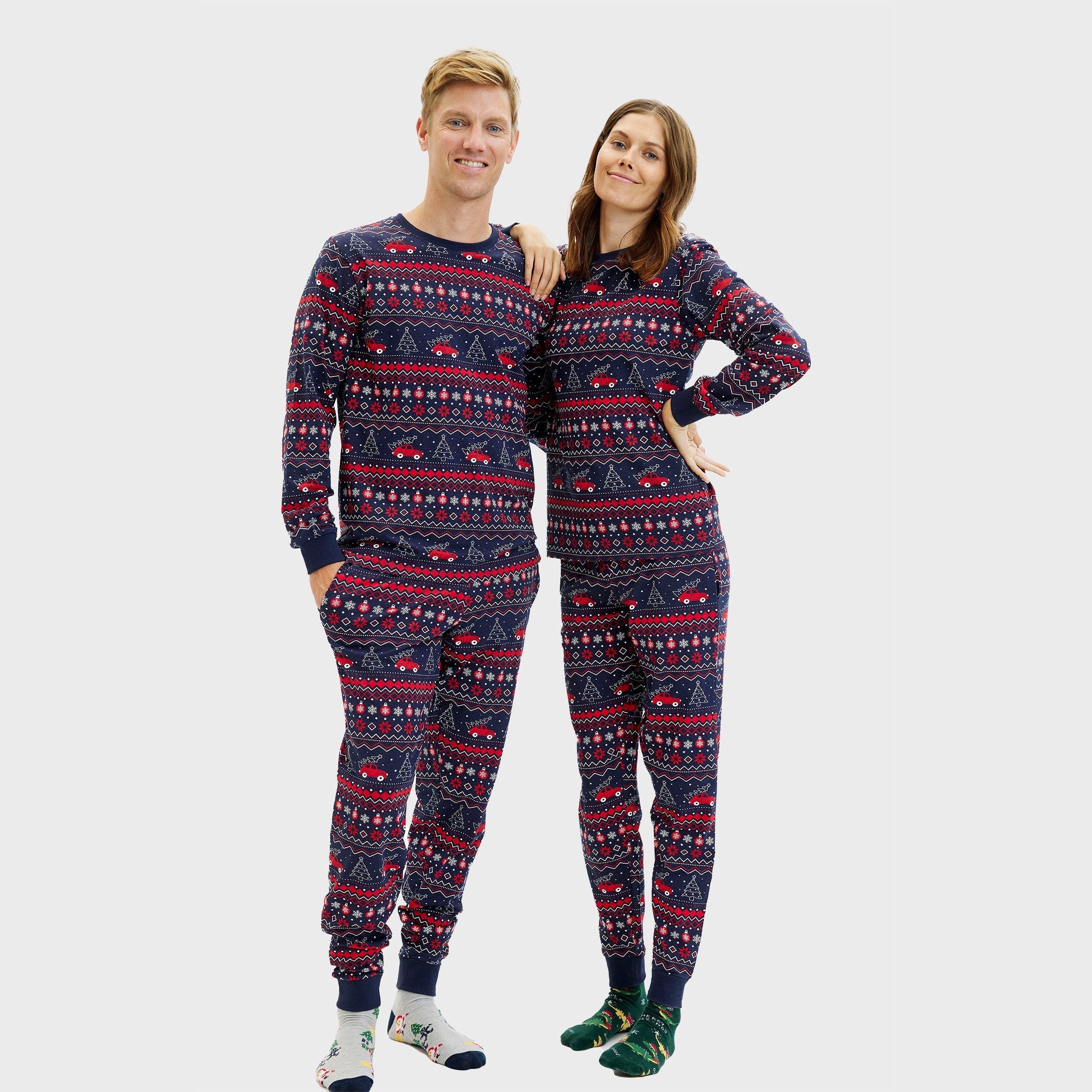 Driving home for Kerst pyjama - Heren.
